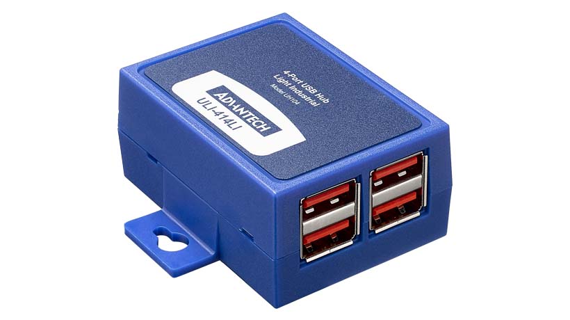 ULI-414LI - Industrial USB 2.0 Hub, 4-Ports, High Retention Connectors